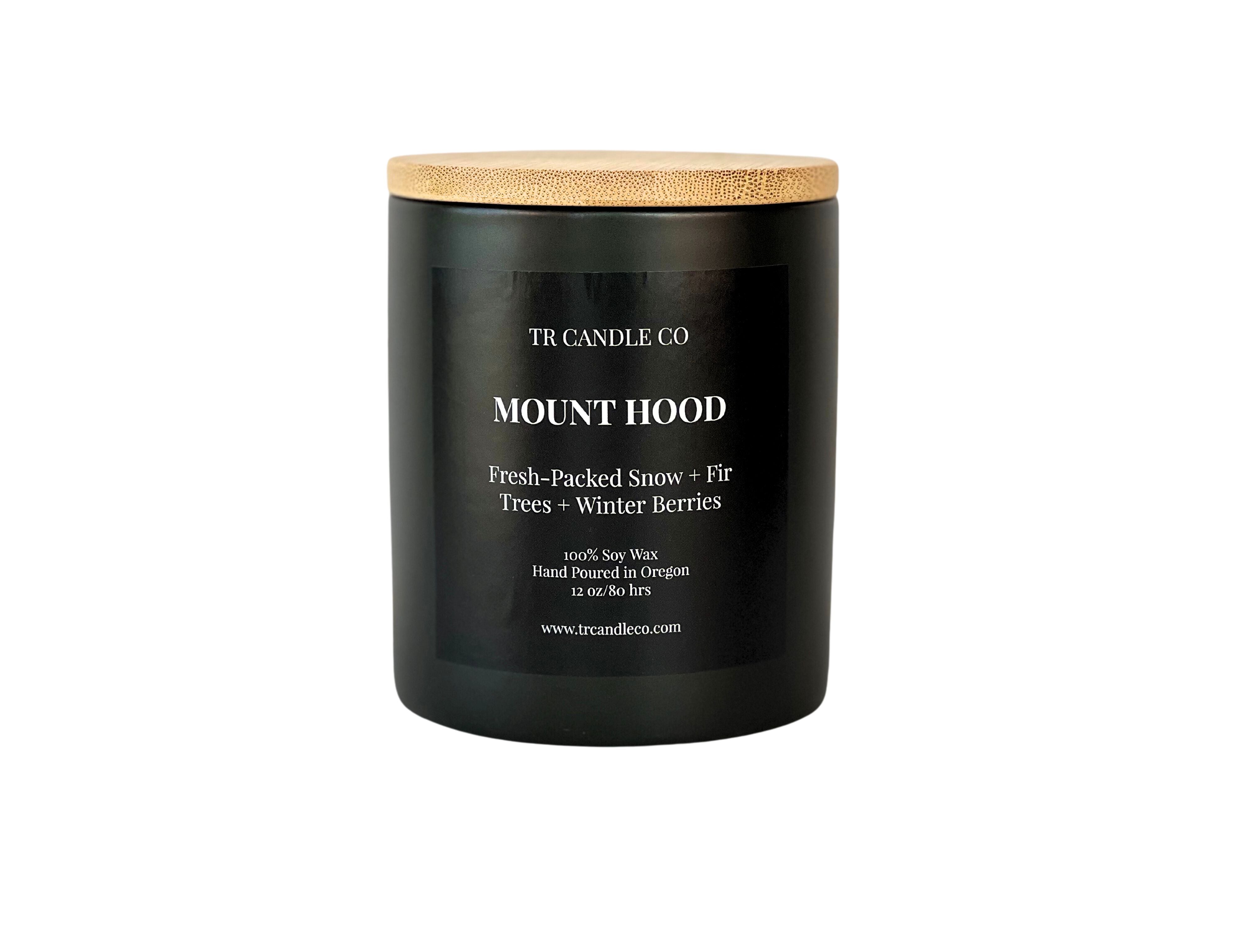 Mount Hood 12 oz - Black Jar – TR Candle Co